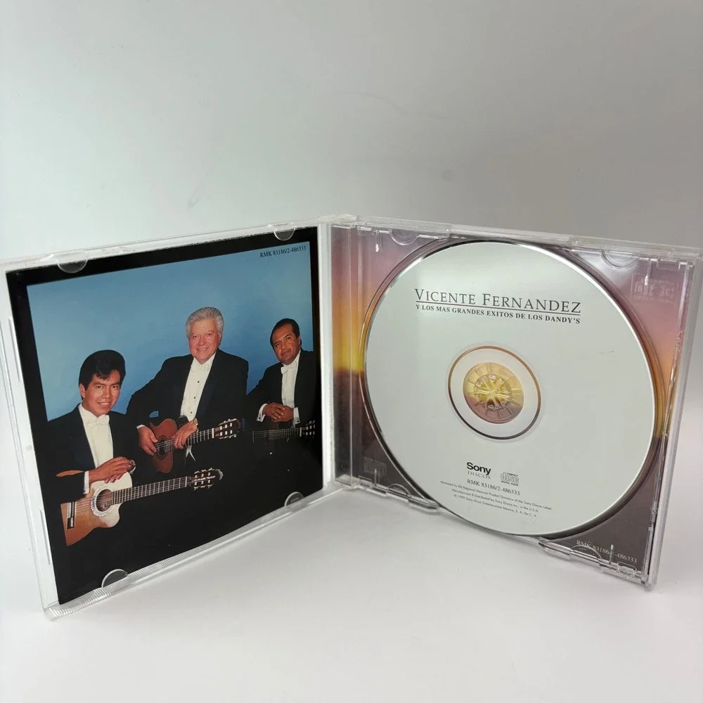 Vicente Fernandez Y Los Mas Grandes Exitos De Los‎ Dandys CD 1999 Sony RMK 83186